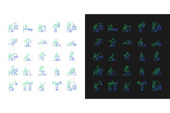 Discover the Versatile Sport Competition Gradient Icons
