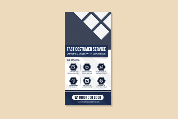 Enhancing Your Brand with the Costumer Service Fast Vertical Banner
