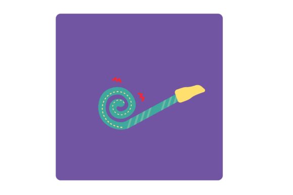 Flat Icon - Party Trumpet: A Versatile Design Element for Your Creative Projects
