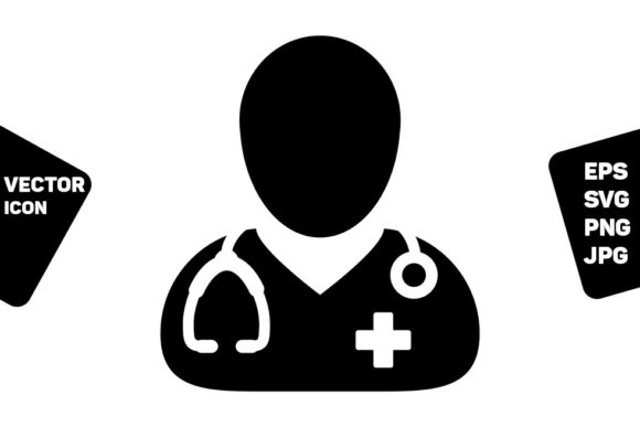 Healthcare Icon Vector Male Doctor: A Versatile Tool for Modern Design Projects