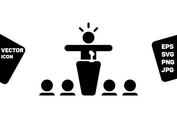 Leading with Impact: The Versatility and Power of the Leader Icon Vector Person Speaking