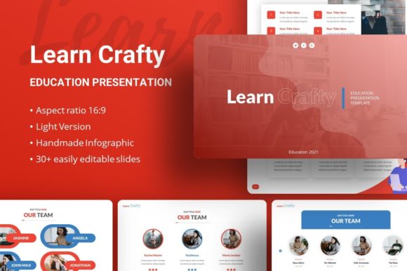 Master Your Presentations with Learn Crafty Education Presentation Template