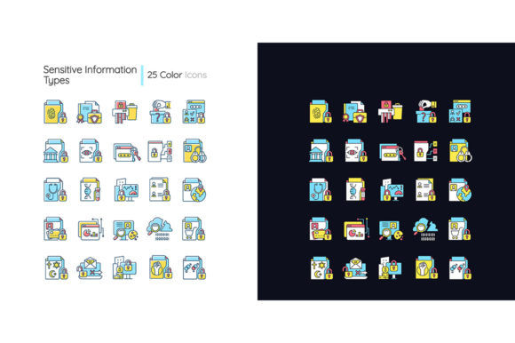 Understanding the Sensitive Information Types Icons Set: A Comprehensive Guide